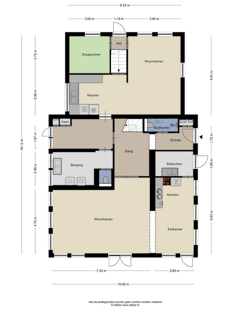 Veenweg 15, Nijverdal plattegrond-1
