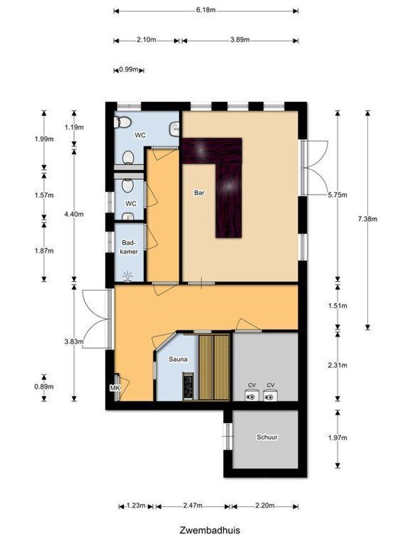Molendijk 6, Oostvoorne plattegrond-3