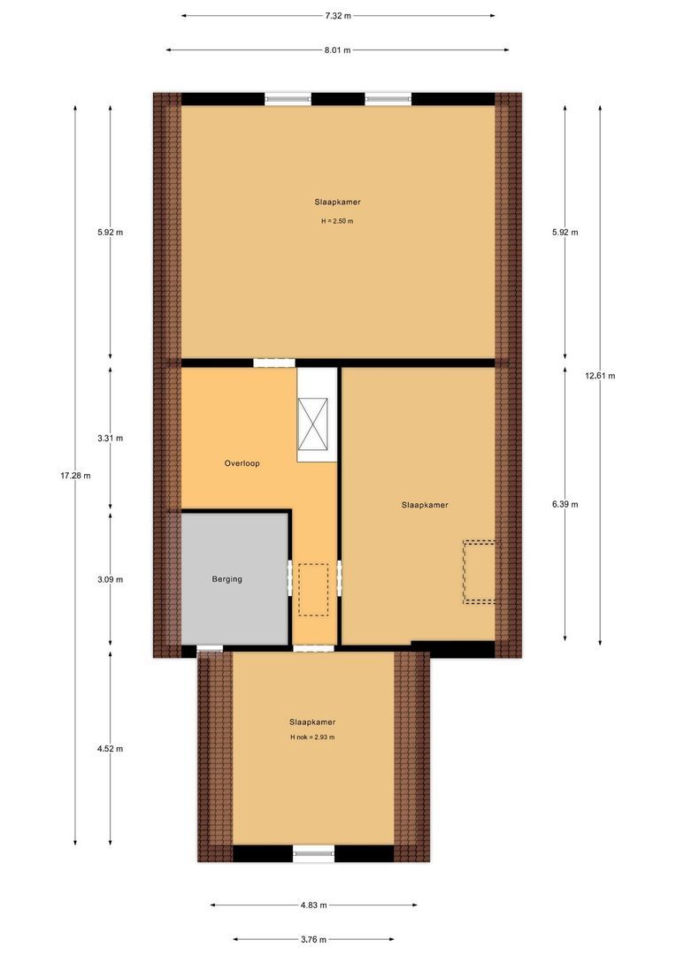 Abbewerveweg 5, Zwartewaal plattegrond-1