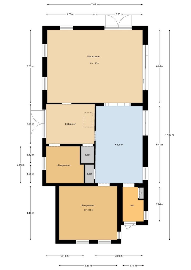 Abbewerveweg 5, Zwartewaal plattegrond-0