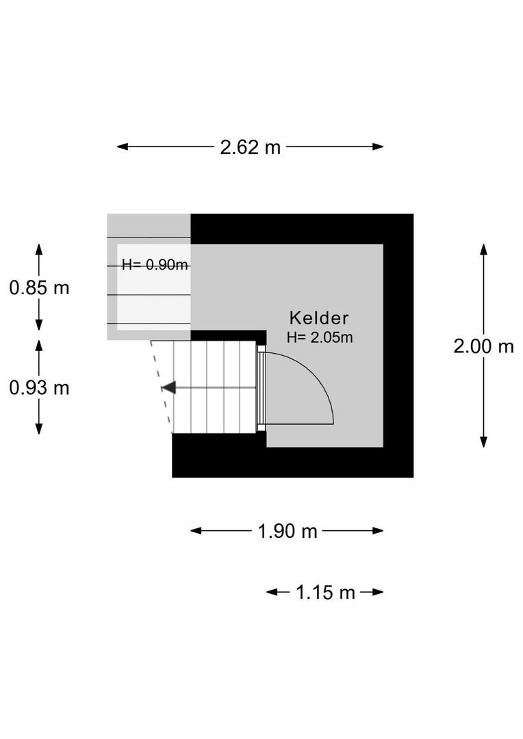 Kruislaan 1 a, Oostvoorne plattegrond-3