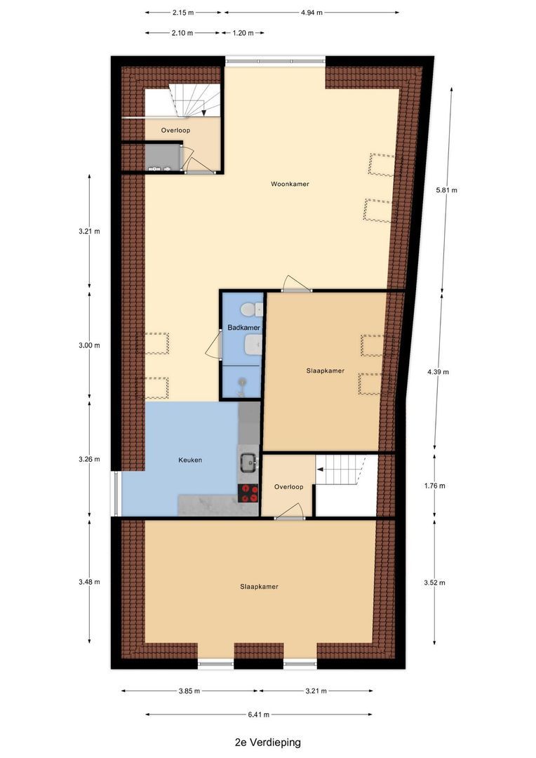 Slagveld 15, Brielle plattegrond-2