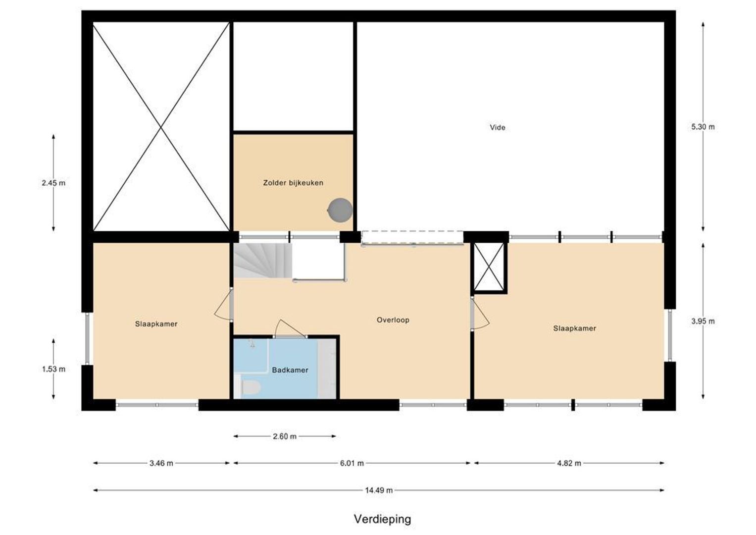 Opzoomerlaan 116, Hellevoetsluis plattegrond-1
