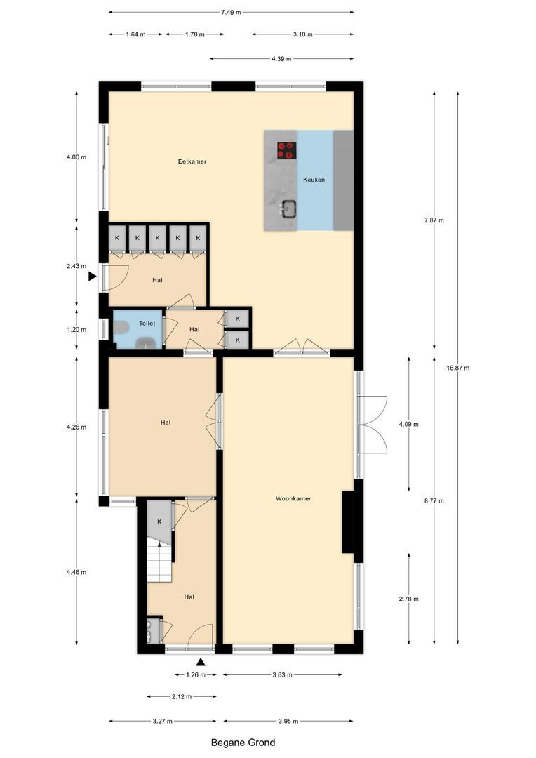Gemeenlandsedijk Zuid 14, Abbenbroek plattegrond-0