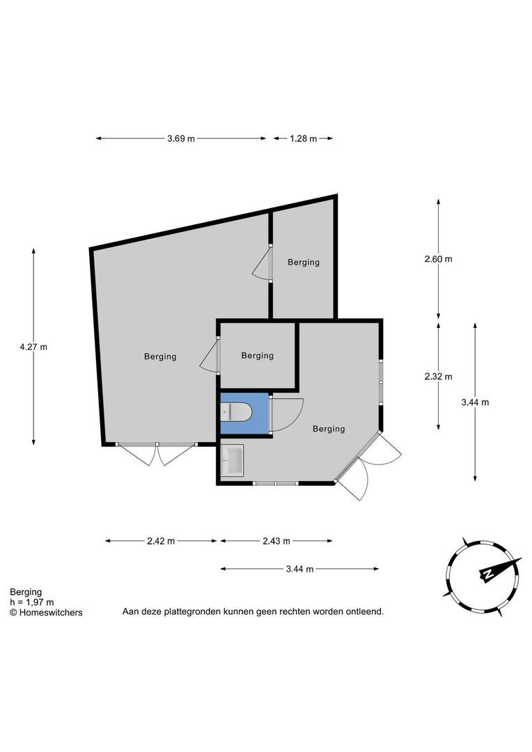 Kruislaan 6, Oostvoorne plattegrond-2