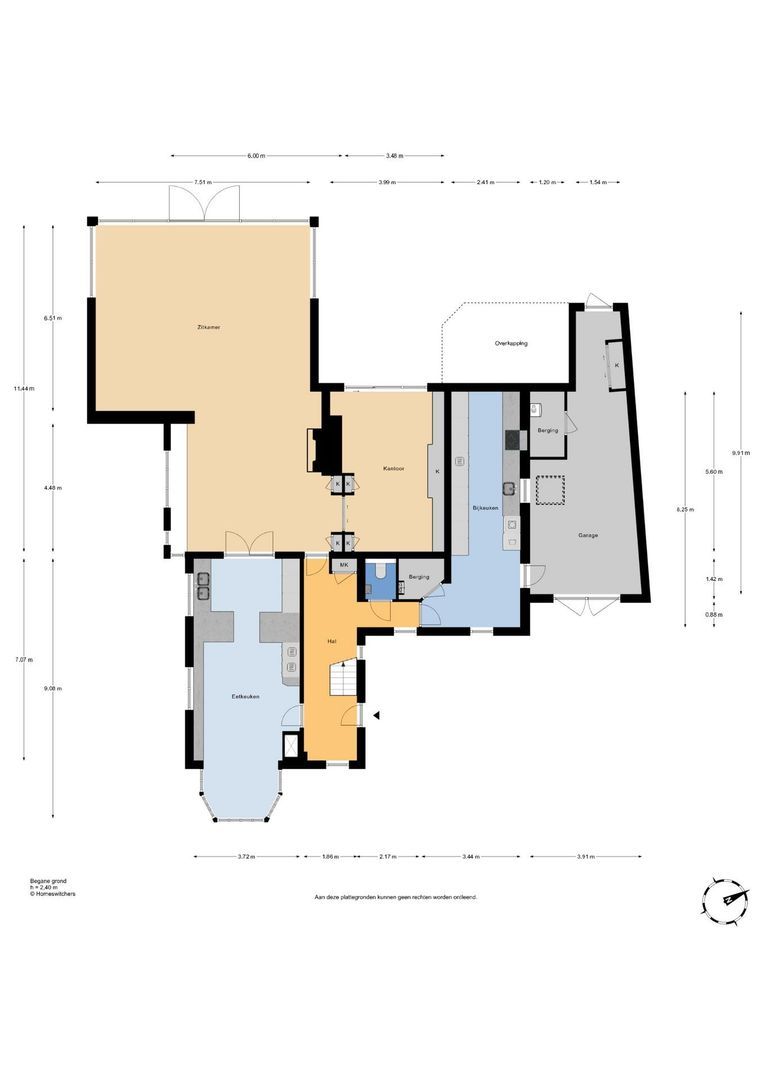 Kruislaan 6, Oostvoorne plattegrond-0