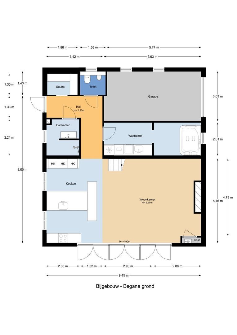 Bosweg 9 a, Rockanje plattegrond-4