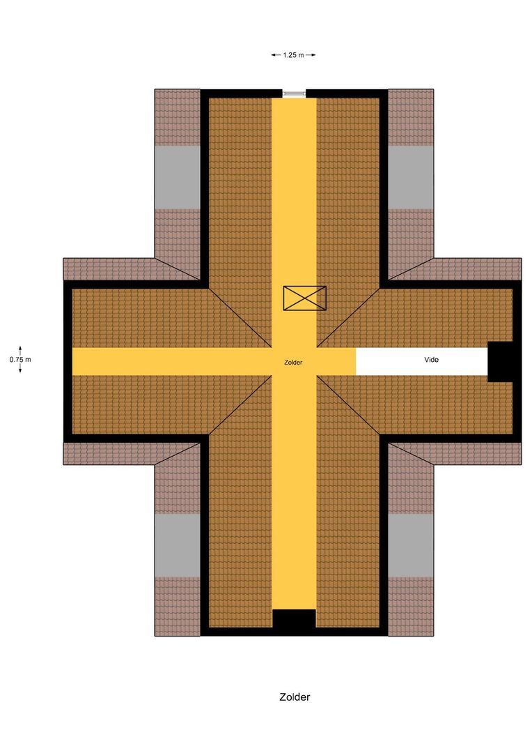 Bosweg 9 a, Rockanje plattegrond-2