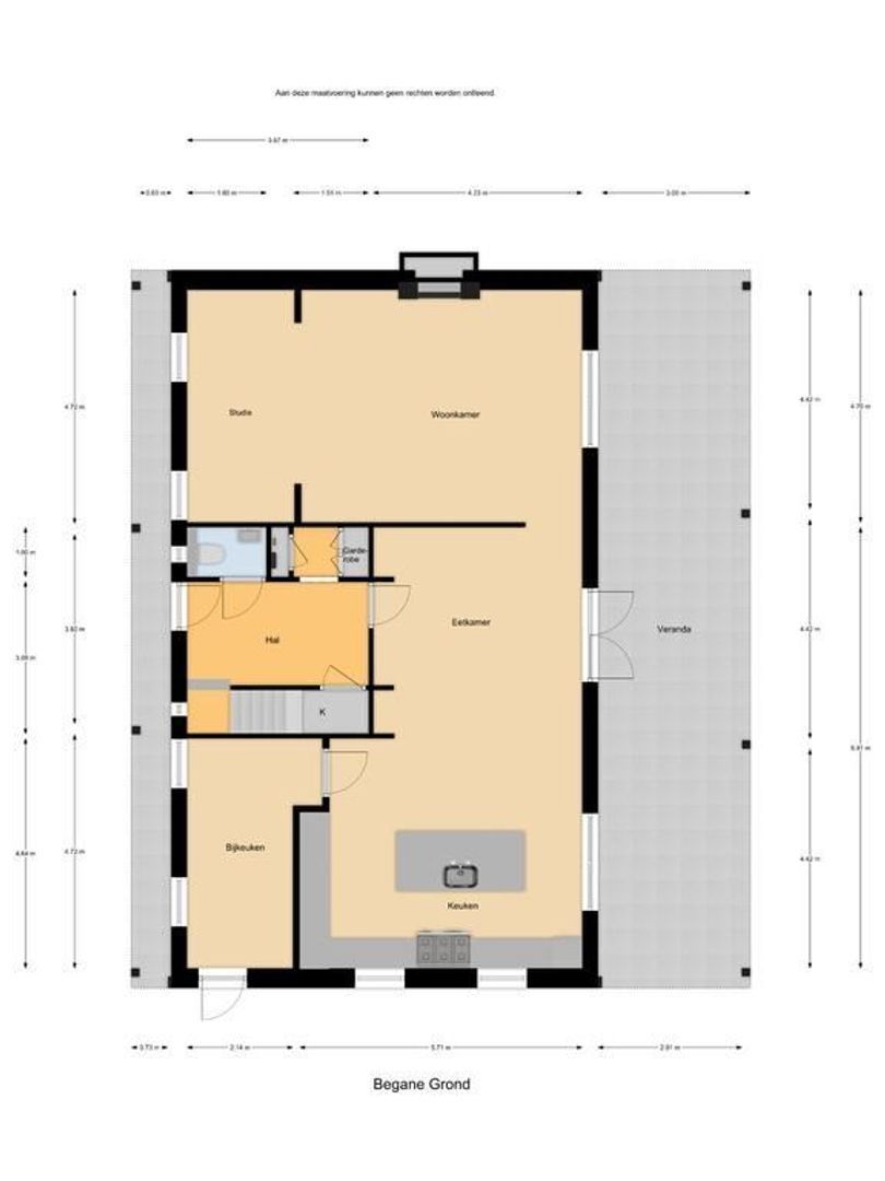 Bosweg 2 a, Rockanje plattegrond-0