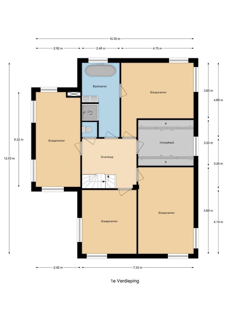 Stationsweg 57, Oostvoorne plattegrond-1