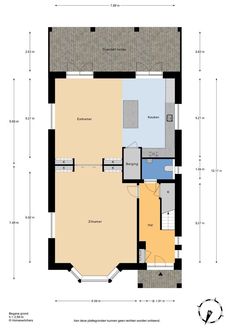 Boomweg 21, Rockanje plattegrond-0
