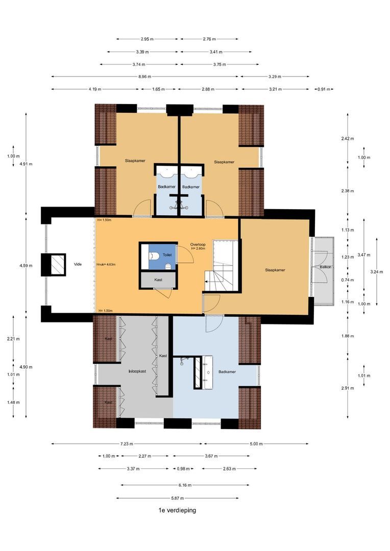 Bosweg 9 a, Rockanje plattegrond-1