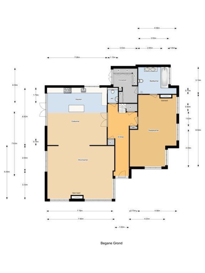 Molendijk 6, Oostvoorne plattegrond-1