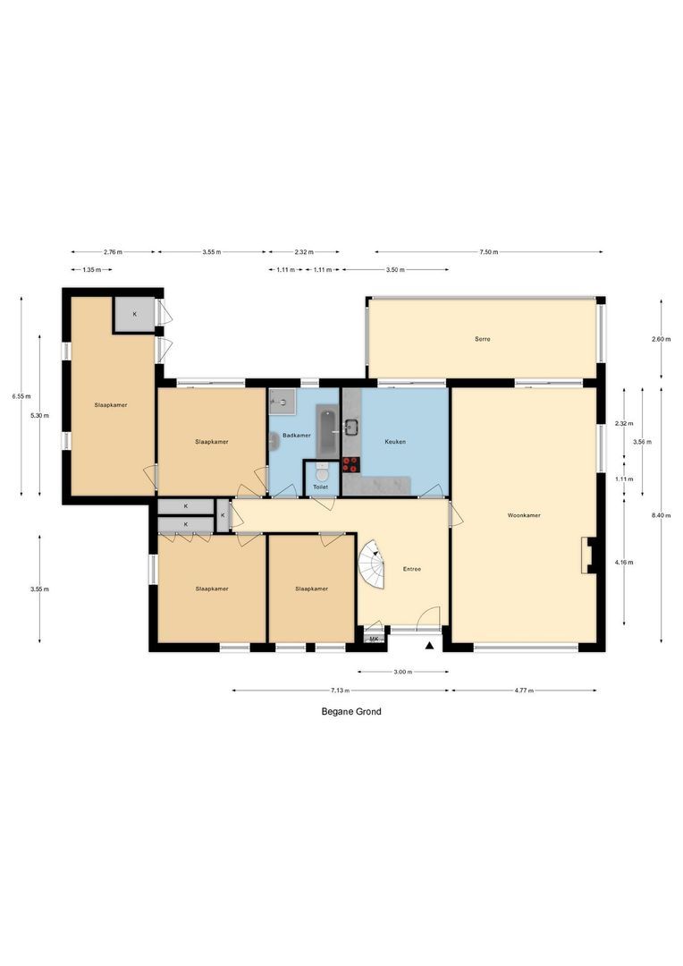 Woudseweg 4 b, Tinte plattegrond-0