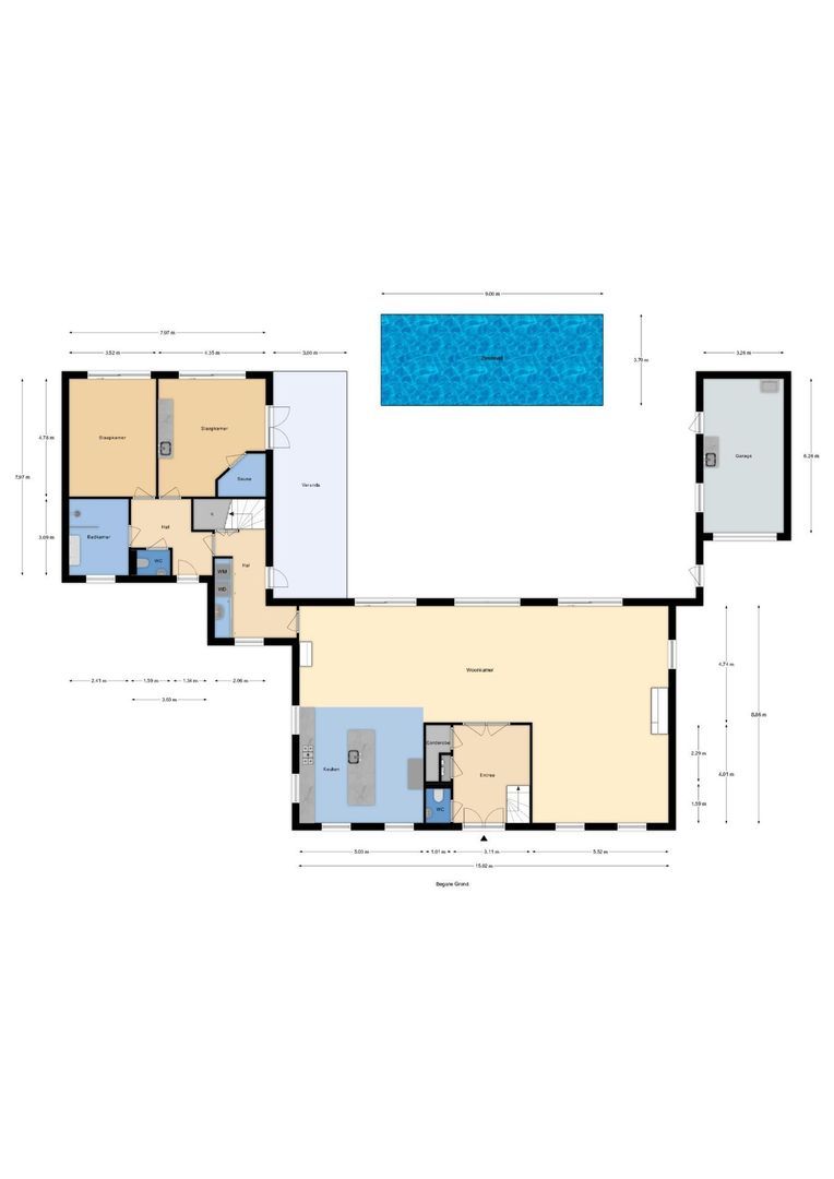 Boomweg 13 b, Rockanje plattegrond-0