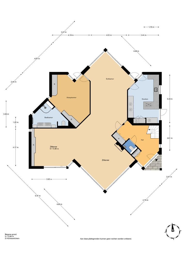 Zeeweg 18 a, Oostvoorne plattegrond-0