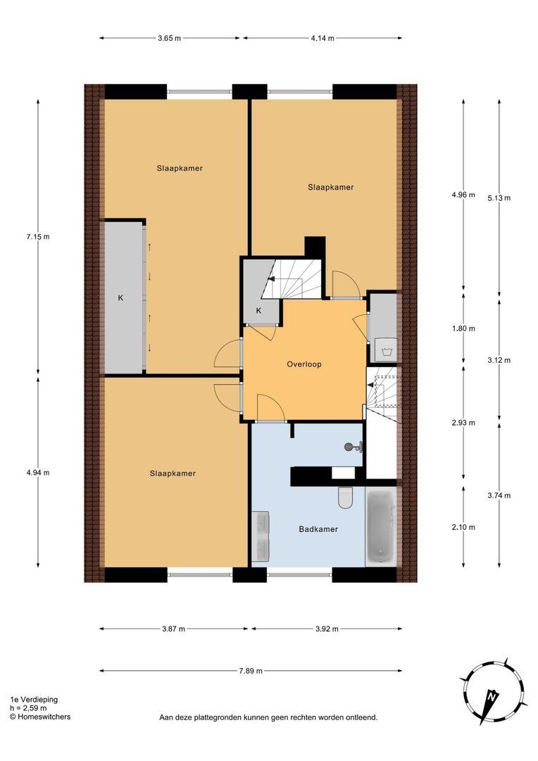 Boomweg 21, Rockanje plattegrond-1