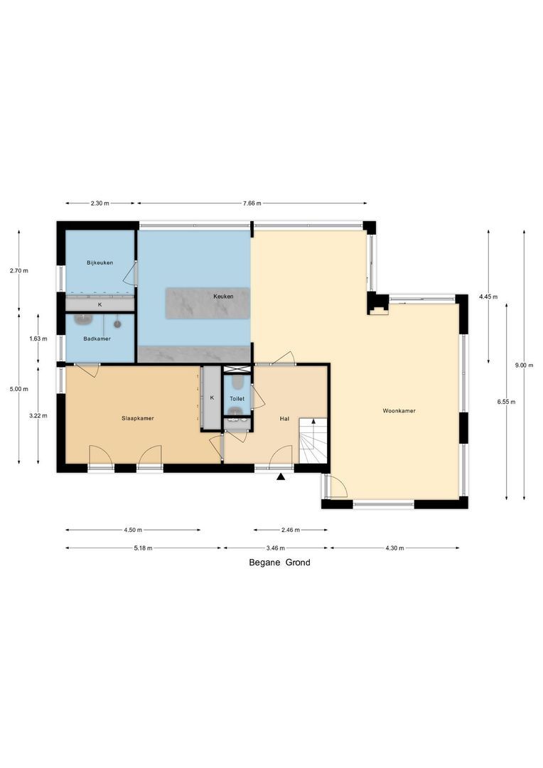 Waterbospad 2 a, Rockanje plattegrond-0