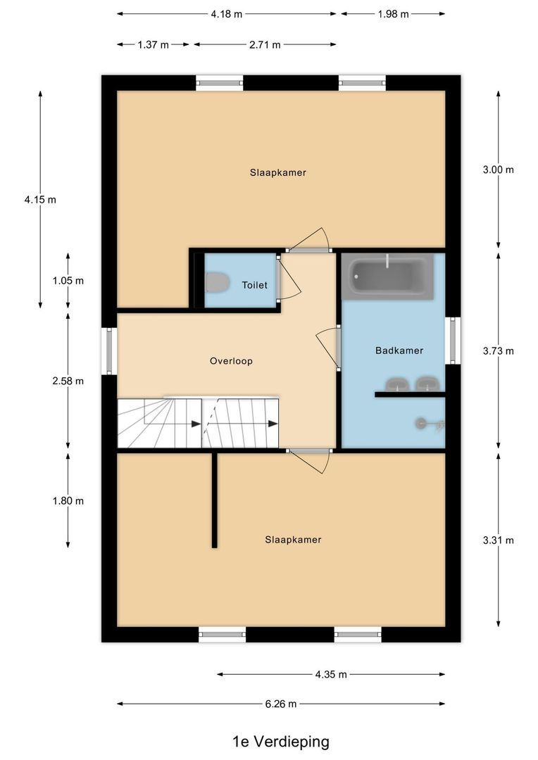 Rialaan 22 a, Oostvoorne plattegrond-1