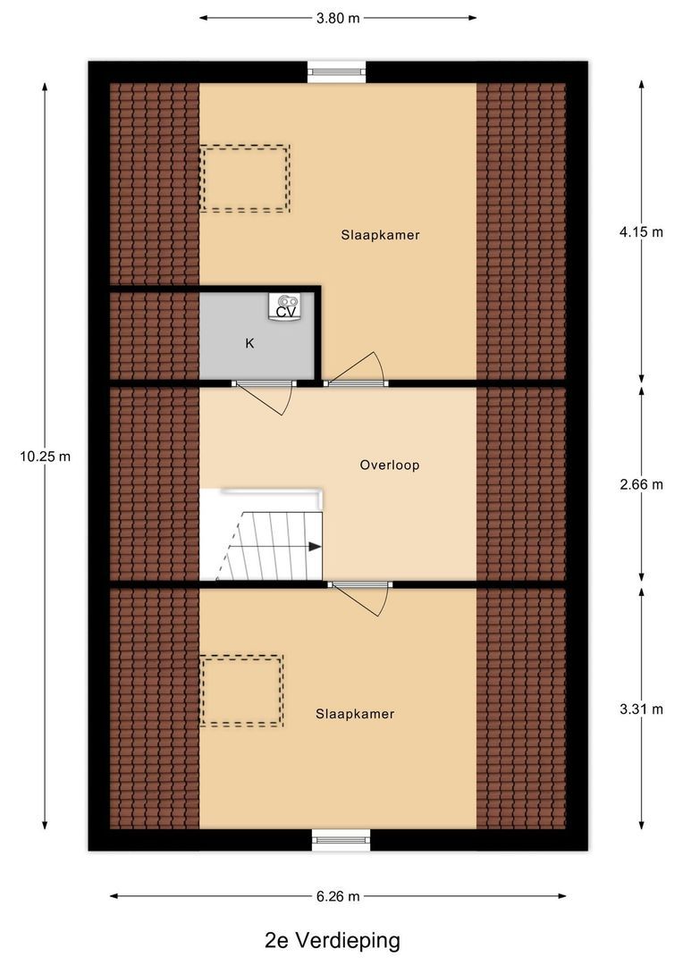 Rialaan 22 a, Oostvoorne plattegrond-2