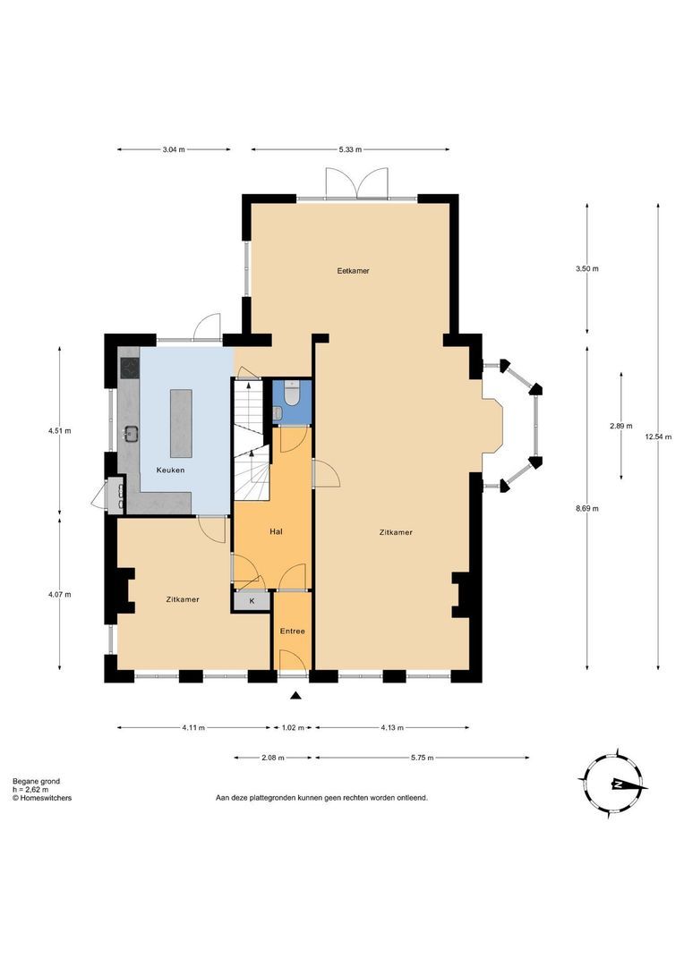 Smitsweg 1, Hellevoetsluis plattegrond-0