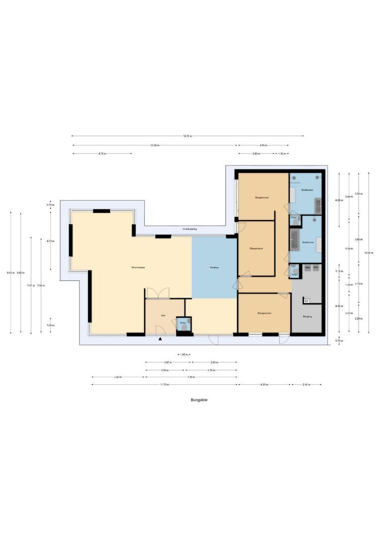 Duinlaan 5, Oostvoorne plattegrond-0