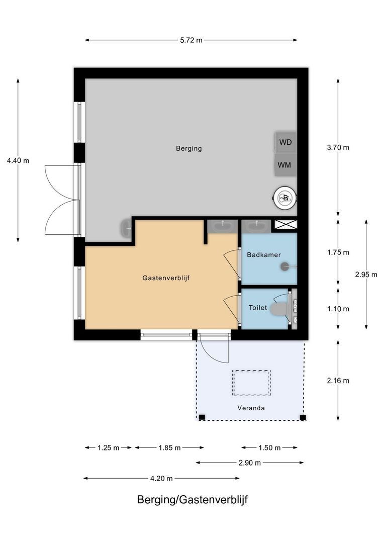 Achterstrypseweg 10, Rockanje plattegrond-2