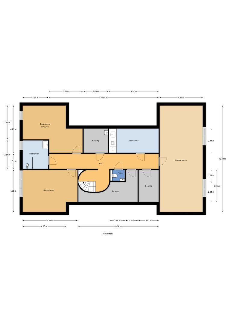 Doornweg 6 b, Rockanje plattegrond-0