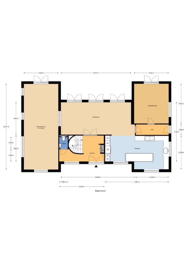 Doornweg 6 b, Rockanje plattegrond-1
