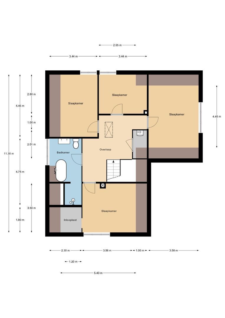 Egelantierlaan 4, Oostvoorne plattegrond-1