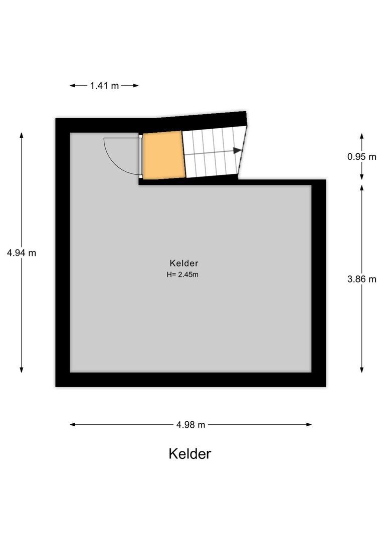 Zwartelaan 4, Oostvoorne plattegrond-3