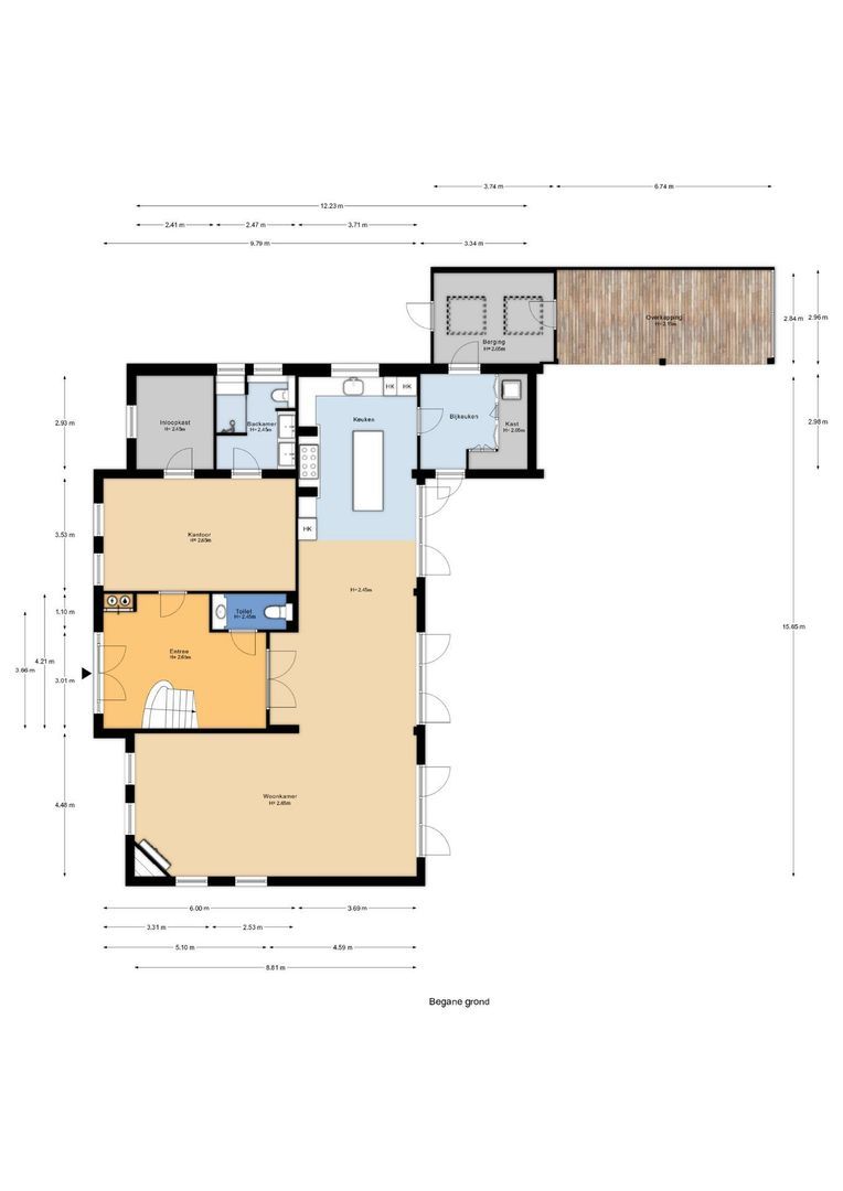 Patrijzenlaan 75, Oostvoorne plattegrond-0