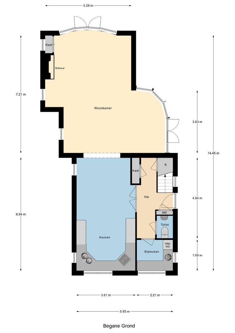 Heveringseweg 54, Oostvoorne plattegrond-0