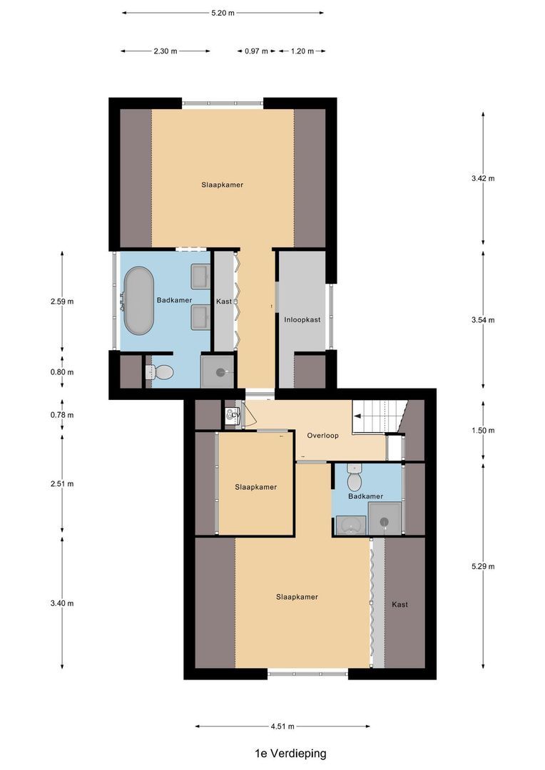 Heveringseweg 54, Oostvoorne plattegrond-1