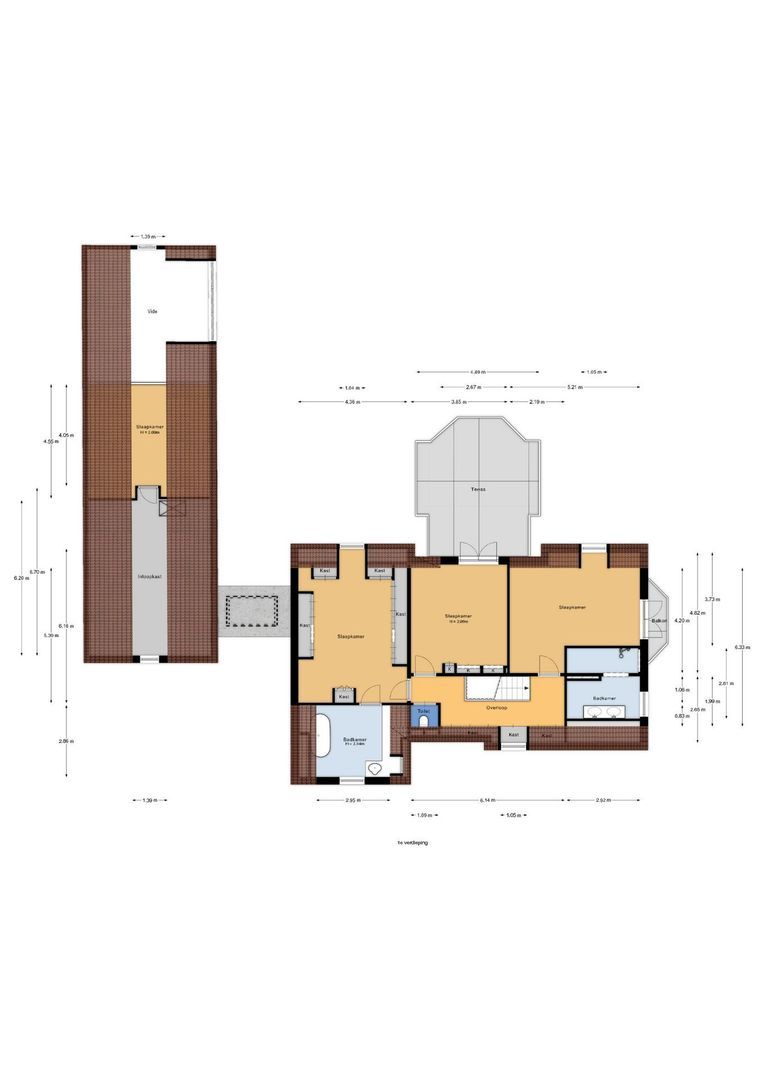 Achterstrypseweg 9 b, Rockanje plattegrond-1