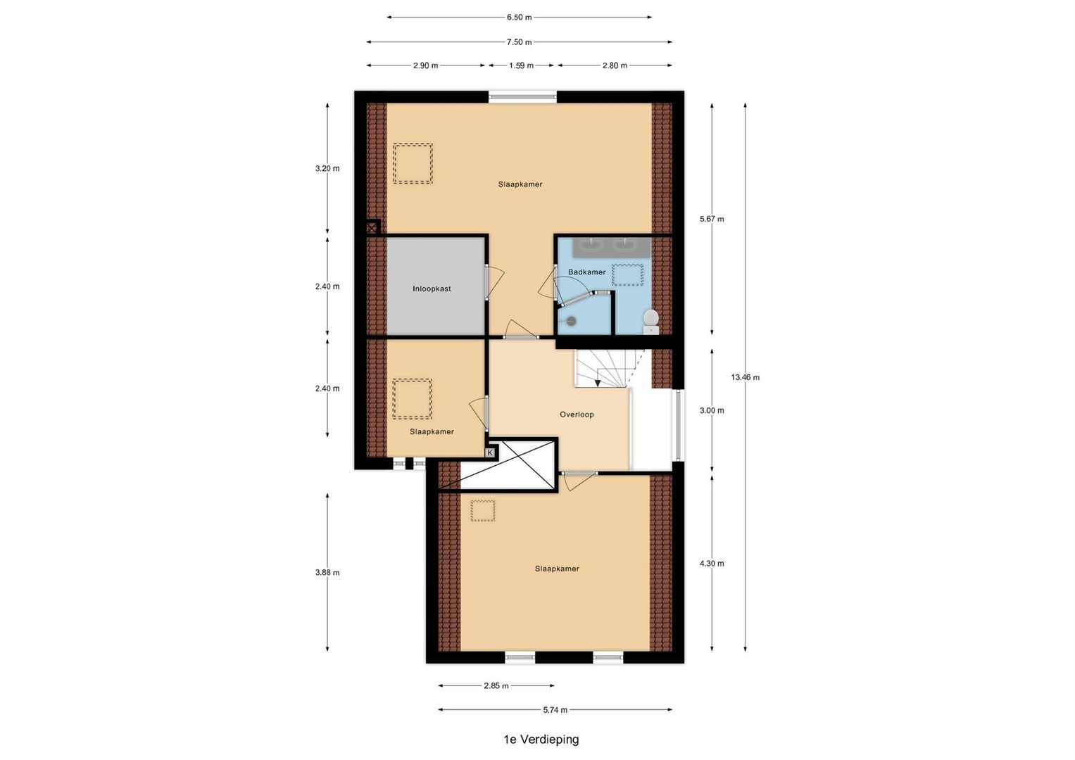Boomweg 24, Rockanje plattegrond-1