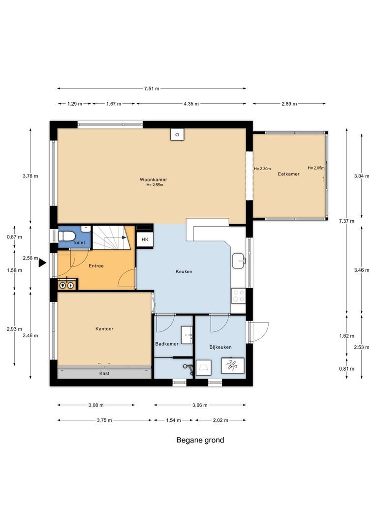Albert van 't Hartweg 36, Nieuwerkerk aan den IJssel plattegrond-2