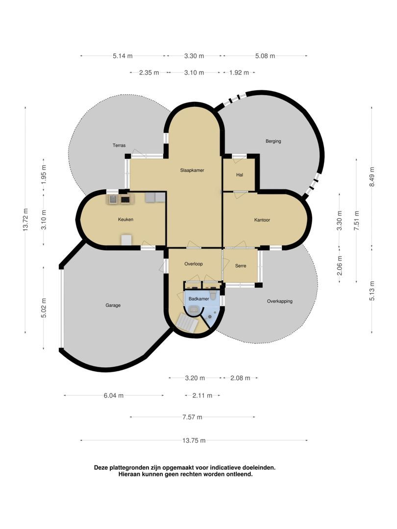 Rijksstraatweg 225, Ridderkerk plattegrond-0