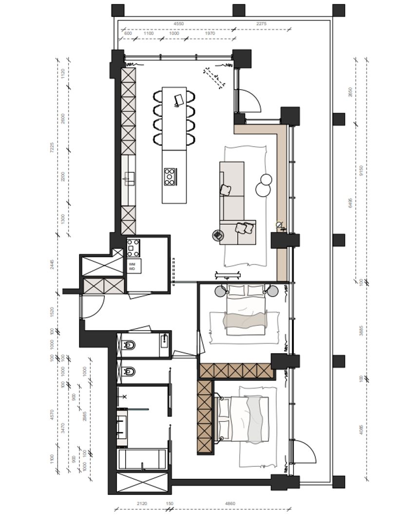 Rodezand (POST) 0 ong, Rotterdam plattegrond-0