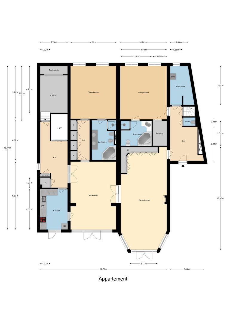 Koningin Emmaplein 15 A, Rotterdam plattegrond-0