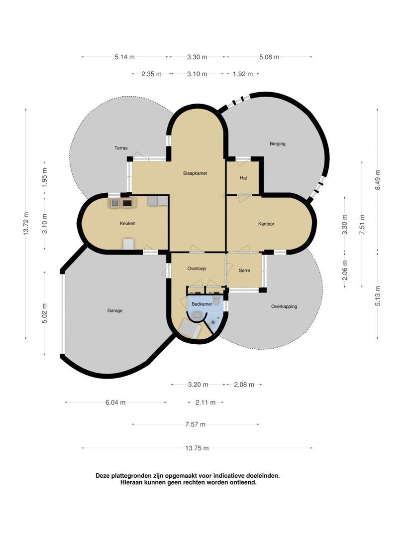 Rijksstraatweg 225, Ridderkerk plattegrond-0