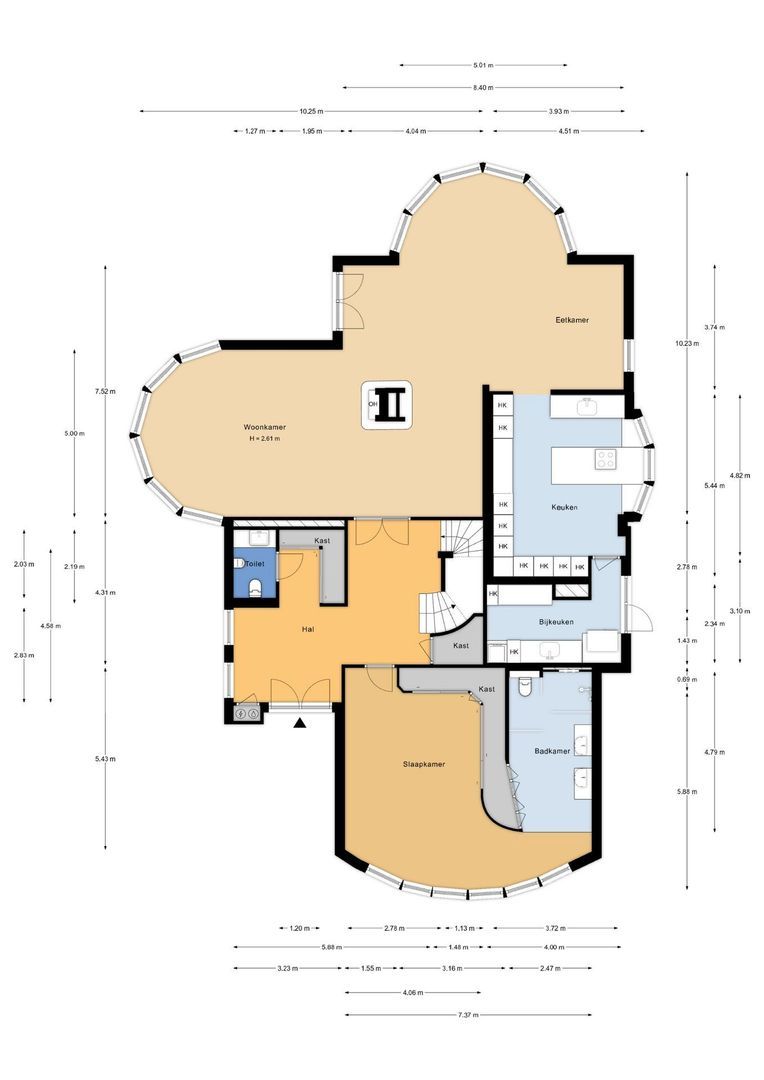 Muisbroekseweg 25, Giessenburg plattegrond-1