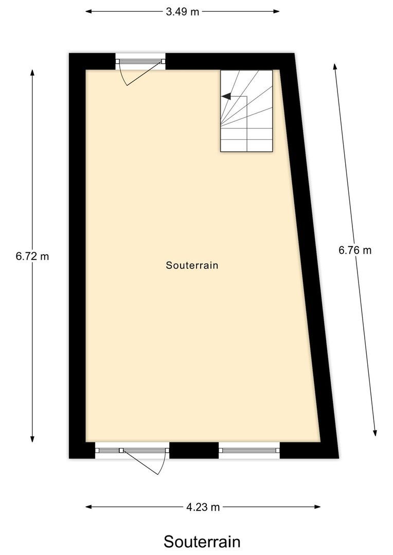Koningin Emmaplein 15 B, Rotterdam plattegrond-1