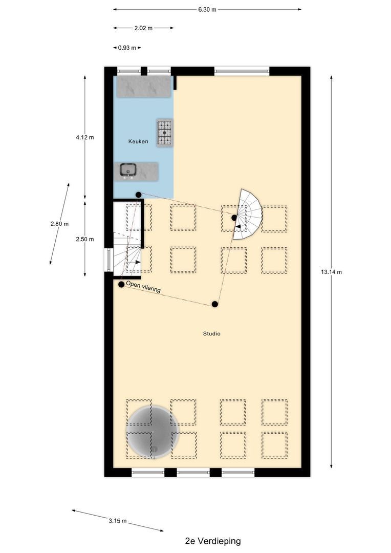 Heemraadssingel 118 A, Rotterdam plattegrond-2