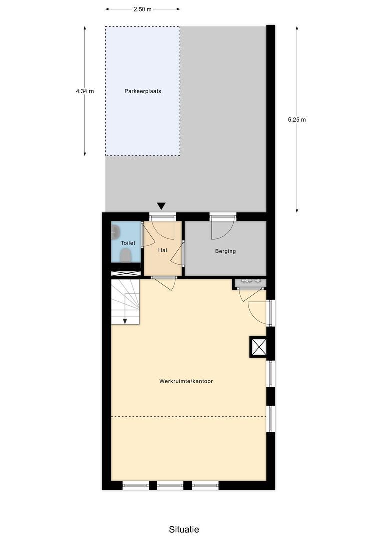 Kerkhoflaan 76, Rotterdam plattegrond-0