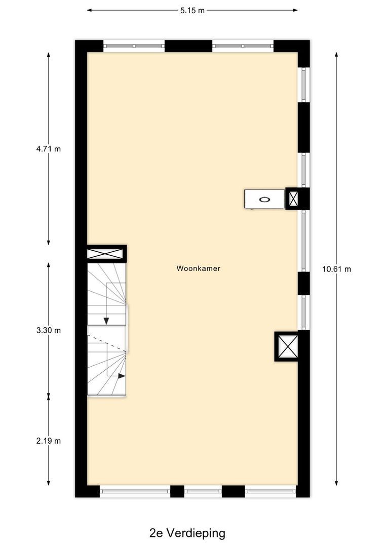 Kerkhoflaan 76, Rotterdam plattegrond-3