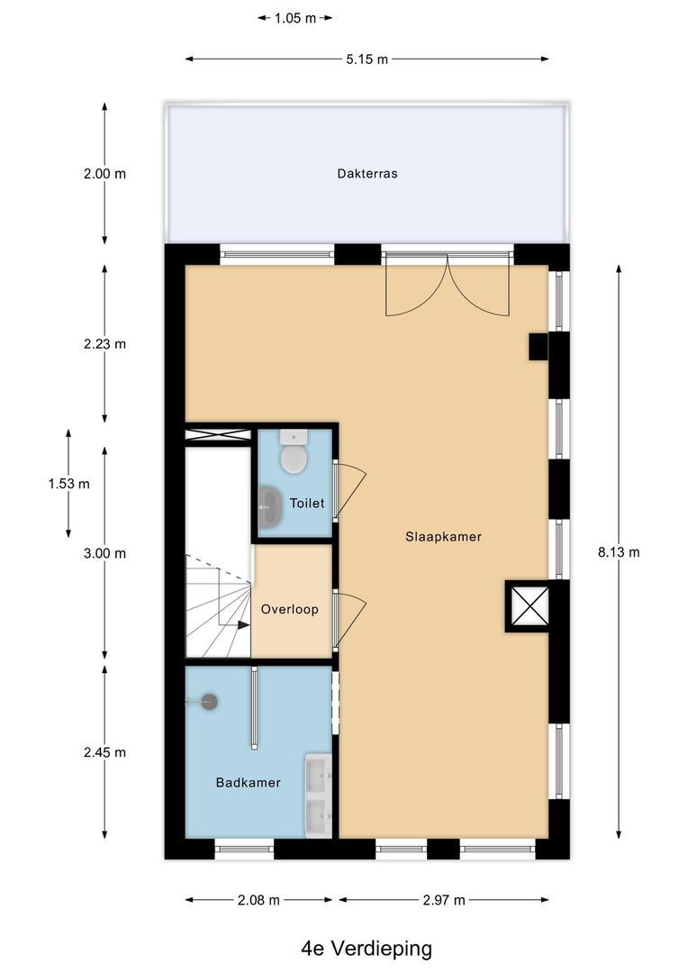 Kerkhoflaan 76, Rotterdam plattegrond-5