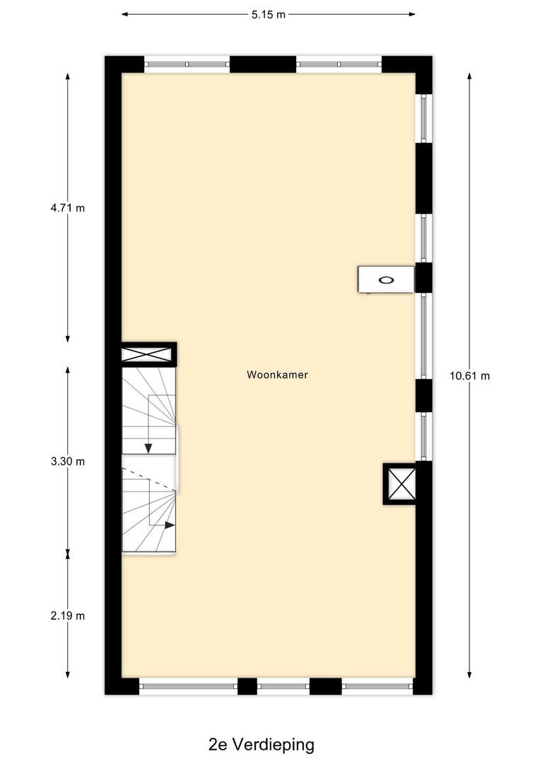 Kerkhoflaan 76, Rotterdam plattegrond-3