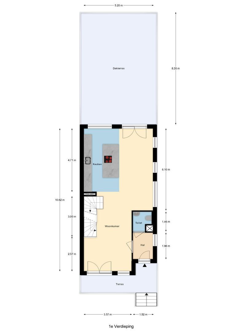 Kerkhoflaan 76, Rotterdam plattegrond-2
