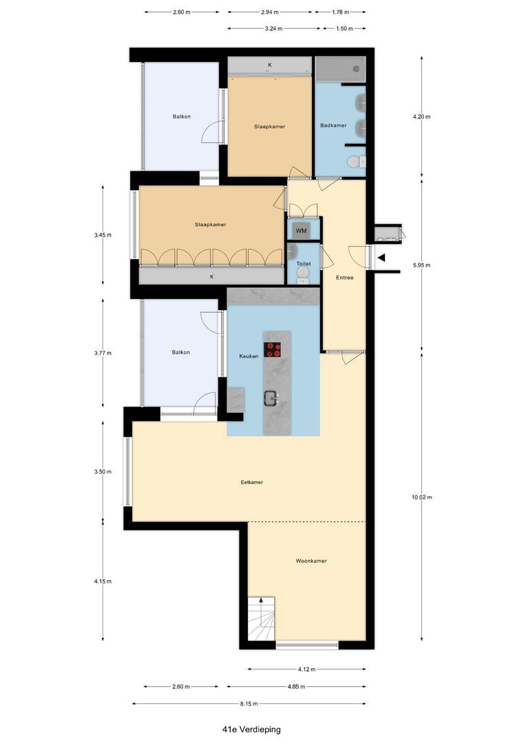 Van der Hoevenplein 232, Rotterdam plattegrond-0